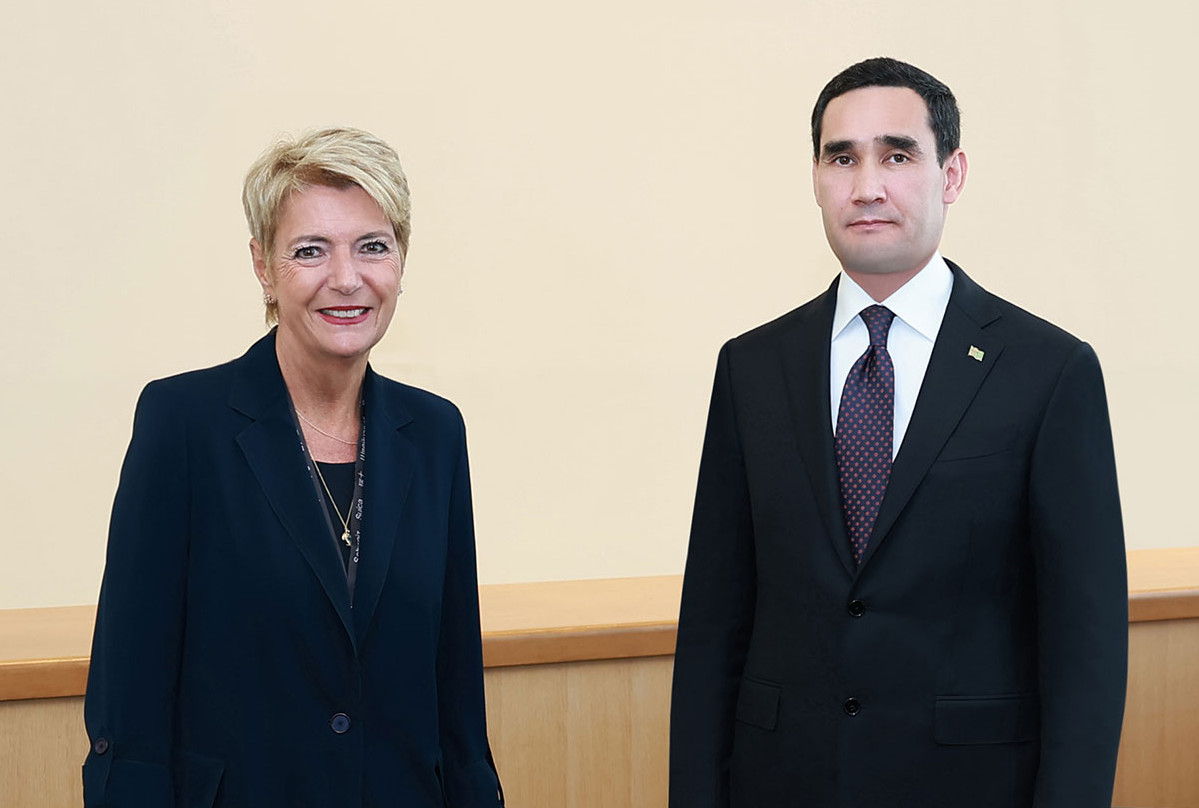 Türkmenistanyň Prezidenti Şweýsariýa Konfederasiýasynyň Prezidenti bilen duşuşdy