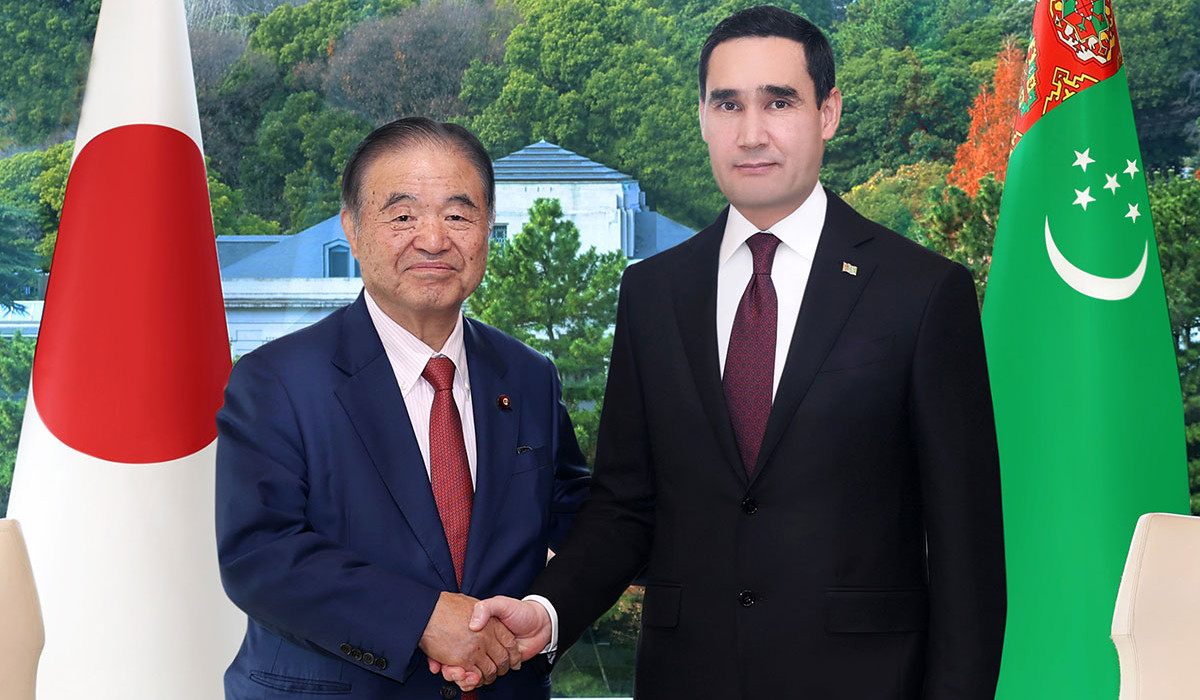 Türkmenistanyň Prezidentiniň Ýapon-türkmen parlamentara dostluk toparynyň başlygy bilen duşuşygy